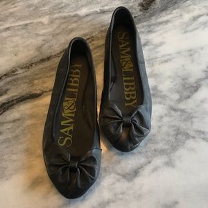 Sam and Libby Black Bow Flats